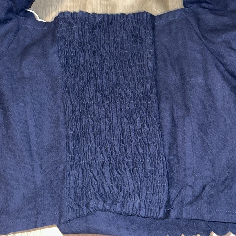 Anthropologie Mave puff sleeve linen wrap blouse